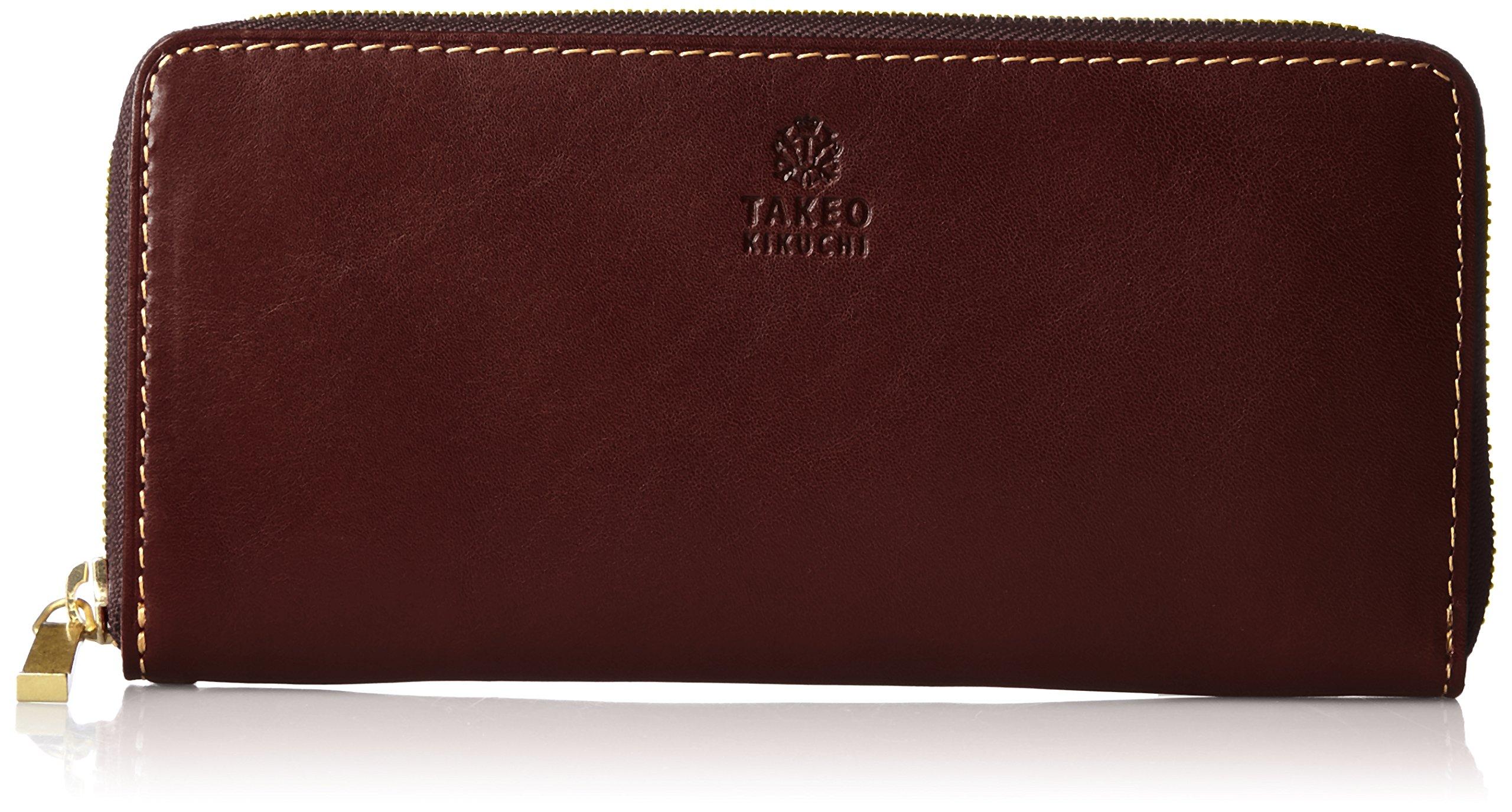 Кошелек круглый на молнии Area 266617 шоколадный [Takeokikuchi] шоколадный